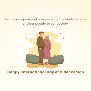 International Older Persons Day greeting image