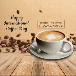 International Coffee Day Facebook Poster