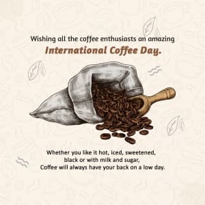 International Coffee Day event advertisement