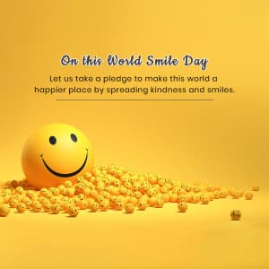 World Smile Day Facebook Poster