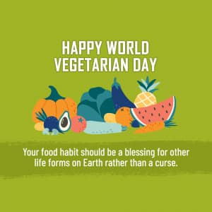 World Vegetarian Day poster Maker