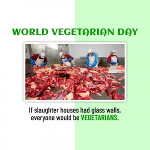 World Vegetarian Day event advertisement