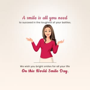 World Smile Day poster Maker