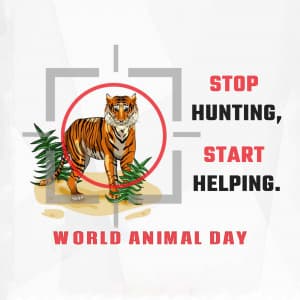 World Animal Day creative image