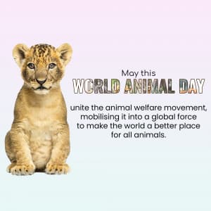 World Animal Day Facebook Poster