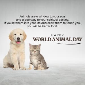 World Animal Day poster Maker