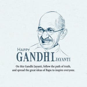 Gandhi Jayanti event advertisement