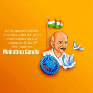 Gandhi Jayanti illustration