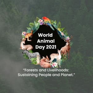 World Animal Day flyer