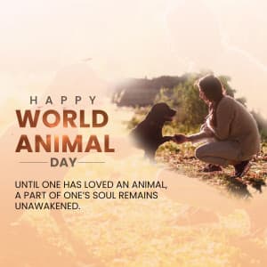 World Animal Day event poster