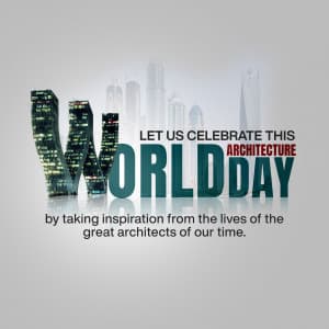 World Architecture Day advertisement banner