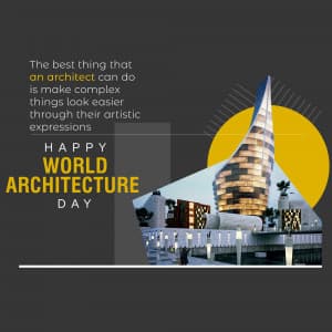 World Architecture Day ad post