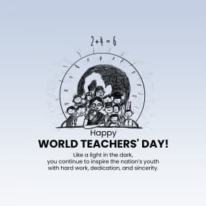 World Teacher's Day advertisement banner
