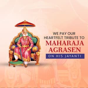 Agrasen Jayanti poster Maker