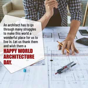 World Architecture Day marketing poster