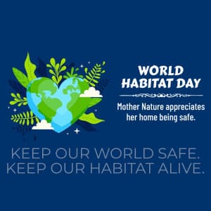 World Habitat Day advertisement banner