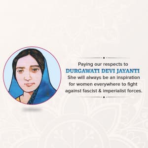 Durgawati Devi Jayanti creative image