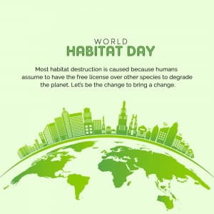 World Habitat Day greeting image
