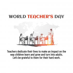 World Teacher's Day ad post