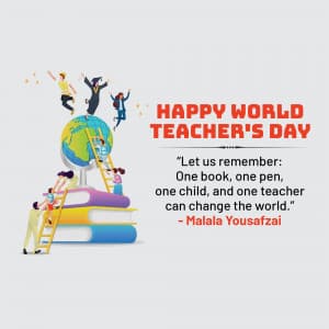 World Teacher's Day greeting image