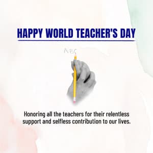 World Teacher's Day graphic