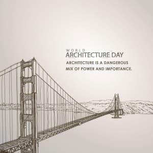 World Architecture Day Facebook Poster