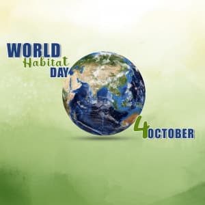 World Habitat Day marketing flyer