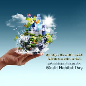 World Habitat Day creative image