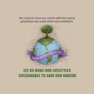 World Habitat Day Facebook Poster
