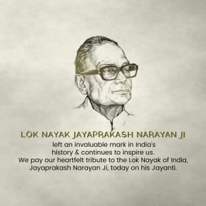 Jayaprakash Narayan Jayanti graphic