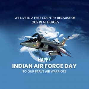 Indian Air Force Day creative image