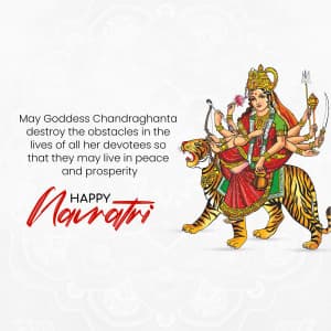 Day-3  Chandraghanta Maa creative image