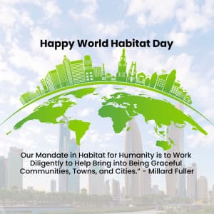 World Habitat Day illustration