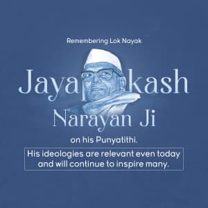 Jayaprakash Narayan Punyatithi graphic