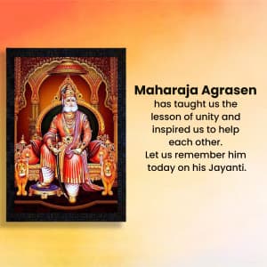 Agrasen Jayanti flyer