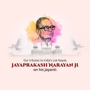 Jayaprakash Narayan Jayanti flyer