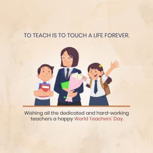 World Teacher's Day event advertisement