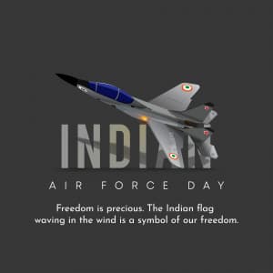 Indian Air Force Day poster Maker