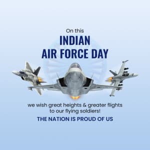 Indian Air Force Day event advertisement