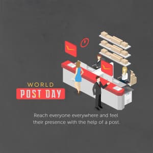 World Post Day advertisement banner