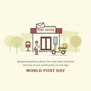 World Post Day marketing poster