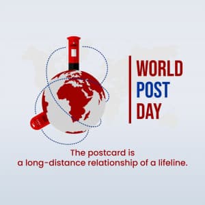 World Post Day marketing flyer