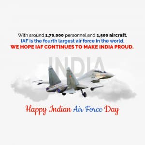 Indian Air Force Day illustration