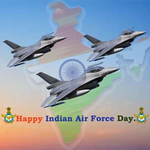 Indian Air Force Day graphic