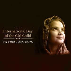 International Day of the Girl Child greeting image