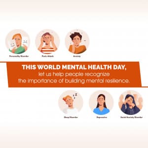 World Mental Health Day marketing poster