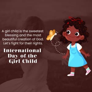 International Day of the Girl Child creative image