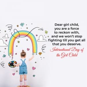 International Day of the Girl Child Facebook Poster