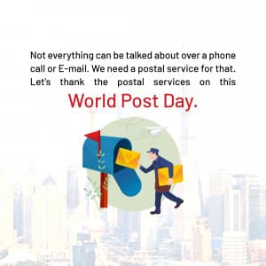 World Post Day poster Maker