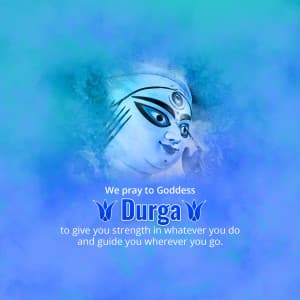 Durga Puja marketing poster
